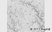 Physical 3D Map of Jomda, semi-desaturated
