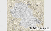 Physical 3D Map of Jomda, shaded relief outside
