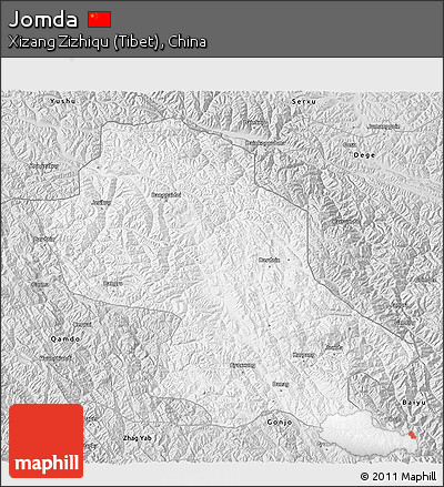 Silver Style 3D Map of Jomda