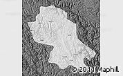 Physical Map of Jomda, darken