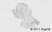 Physical Map of Jomda, single color outside