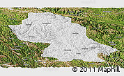 Physical Panoramic Map of Jomda, satellite outside