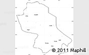 Blank Simple Map of Jomda, cropped outside