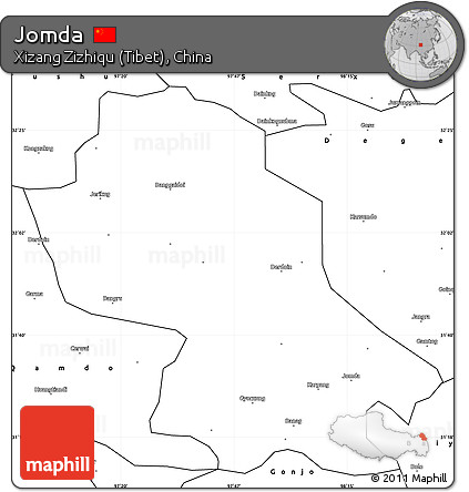 Blank Simple Map of Jomda