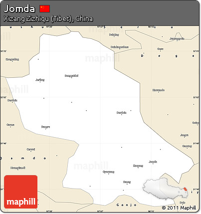 Classic Style Simple Map of Jomda