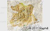 Satellite 3D Map of Kangmar, lighten