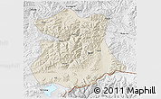 Shaded Relief 3D Map of Kangmar, physical outside