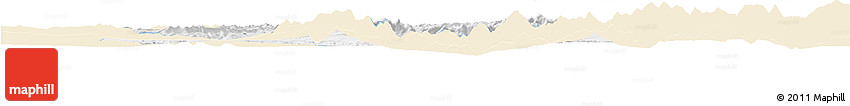 Classic Style Horizon Map of Kangmar, single color outside