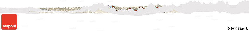 Shaded Relief Horizon Map of Kangmar, cropped outside