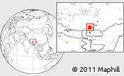 Blank Location Map of Kangmar