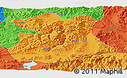 Political Panoramic Map of Kangmar