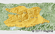 Savanna Style Panoramic Map of Kangmar