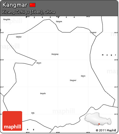 Blank Simple Map of Kangmar