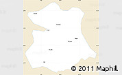 Classic Style Simple Map of Kangmar, single color outside