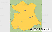 Savanna Style Simple Map of Kangmar, cropped outside