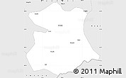 Silver Style Simple Map of Kangmar
