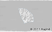 Gray 3D Map of Lhasa Shiqu, single color outside