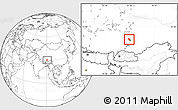 Blank Location Map of Lhasa Shiqu