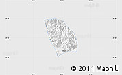 Silver Style Map of Lhasa Shiqu, single color outside
