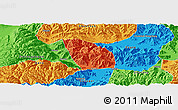 Political Panoramic Map of Lhasa Shiqu