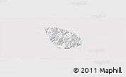 Silver Style Panoramic Map of Lhasa Shiqu, single color outside