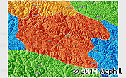 Political 3D Map of Lhorong