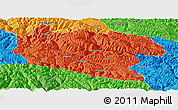Political Panoramic Map of Lhorong