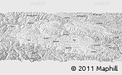 Silver Style Panoramic Map of Lhorong