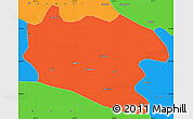 Political Simple Map of Lhorong