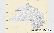 Classic Style Map of Lhunze, single color outside