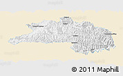 Classic Style Panoramic Map of Lhunze, single color outside
