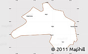 Classic Style Simple Map of Lhunze, cropped outside