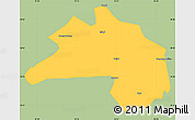 Savanna Style Simple Map of Lhunze, single color outside