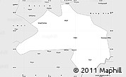 Silver Style Simple Map of Lhunze