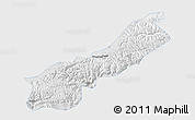 Physical 3D Map of Lhunzhub, single color outside