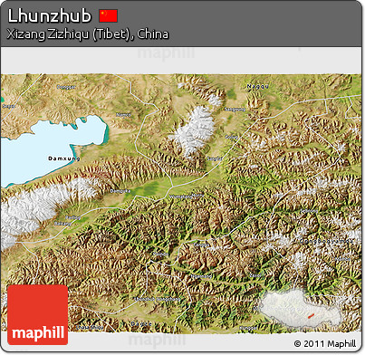 Satellite 3D Map of Lhunzhub