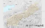 Shaded Relief 3D Map of Lhunzhub, physical outside
