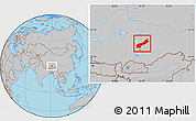 Gray Location Map of Lhunzhub