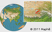 Satellite Location Map of Lhunzhub