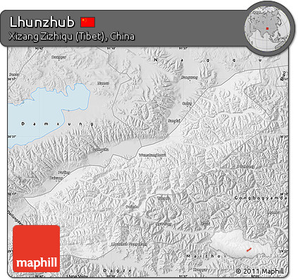 Silver Style Map of Lhunzhub