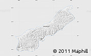 Silver Style Map of Lhunzhub, single color outside