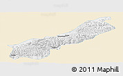Classic Style Panoramic Map of Lhunzhub, single color outside