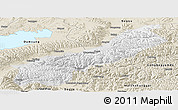 Physical Panoramic Map of Lhunzhub, shaded relief outside