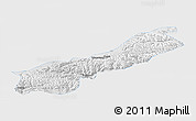 Physical Panoramic Map of Lhunzhub, single color outside