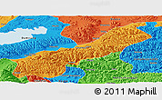 Political Panoramic Map of Lhunzhub