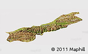 Satellite Panoramic Map of Lhunzhub, cropped outside