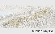 Shaded Relief Panoramic Map of Lhunzhub, lighten