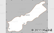 Gray Simple Map of Lhunzhub, cropped outside