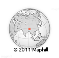 Outline Map of Maizhokunggar