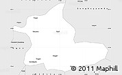Silver Style Simple Map of Maizhokunggar